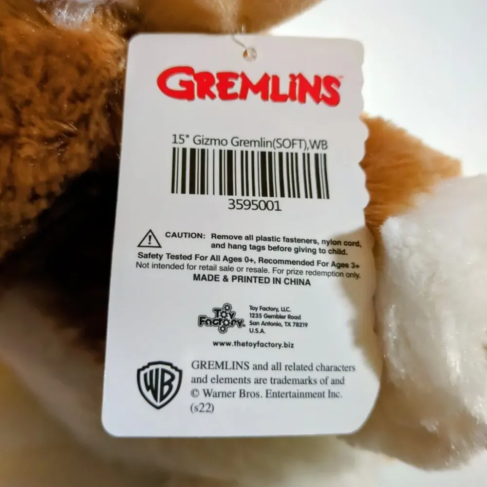 Toy Factory Gremlins Gizmo Mogwai Plush Soft Stuffed Animal Toy 15